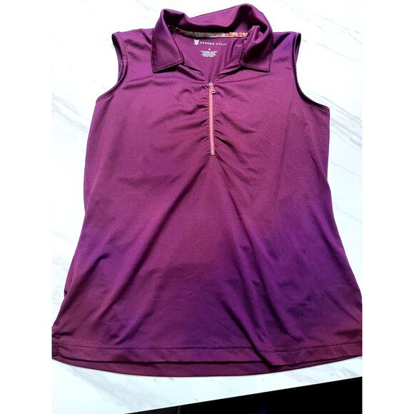 Oxford Golf Medium Burgundy Purple Tank Medium - Picture 1 of 6
